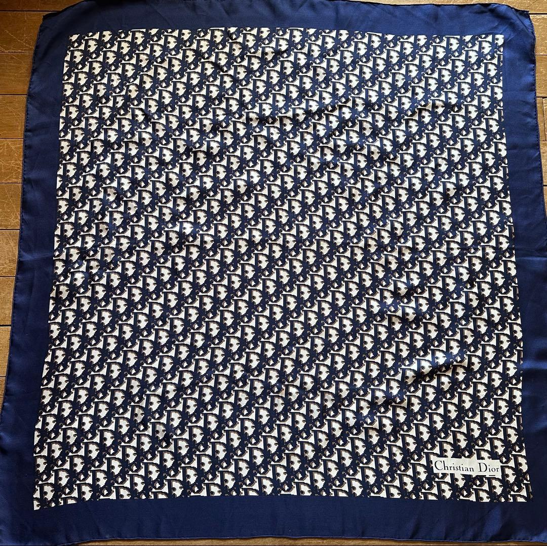 Christian Dior トロッター柄大判スカーフ