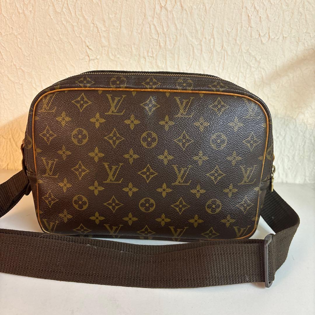 LOUIS VUITTON リポーター PM モノグラム ショルダーバッグ