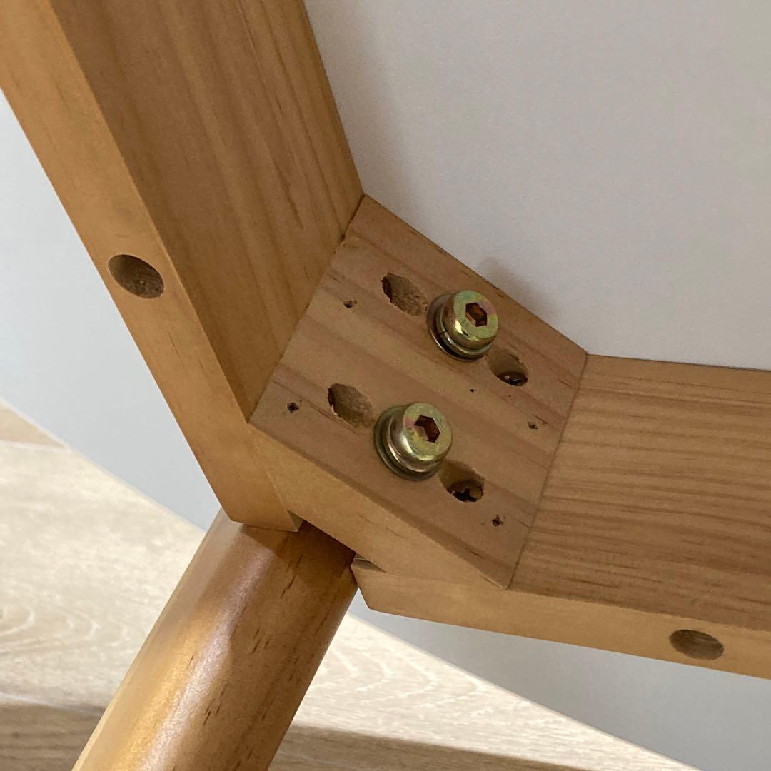 AZUMAYA ラウンドテーブル TAP-001WH ホワイト