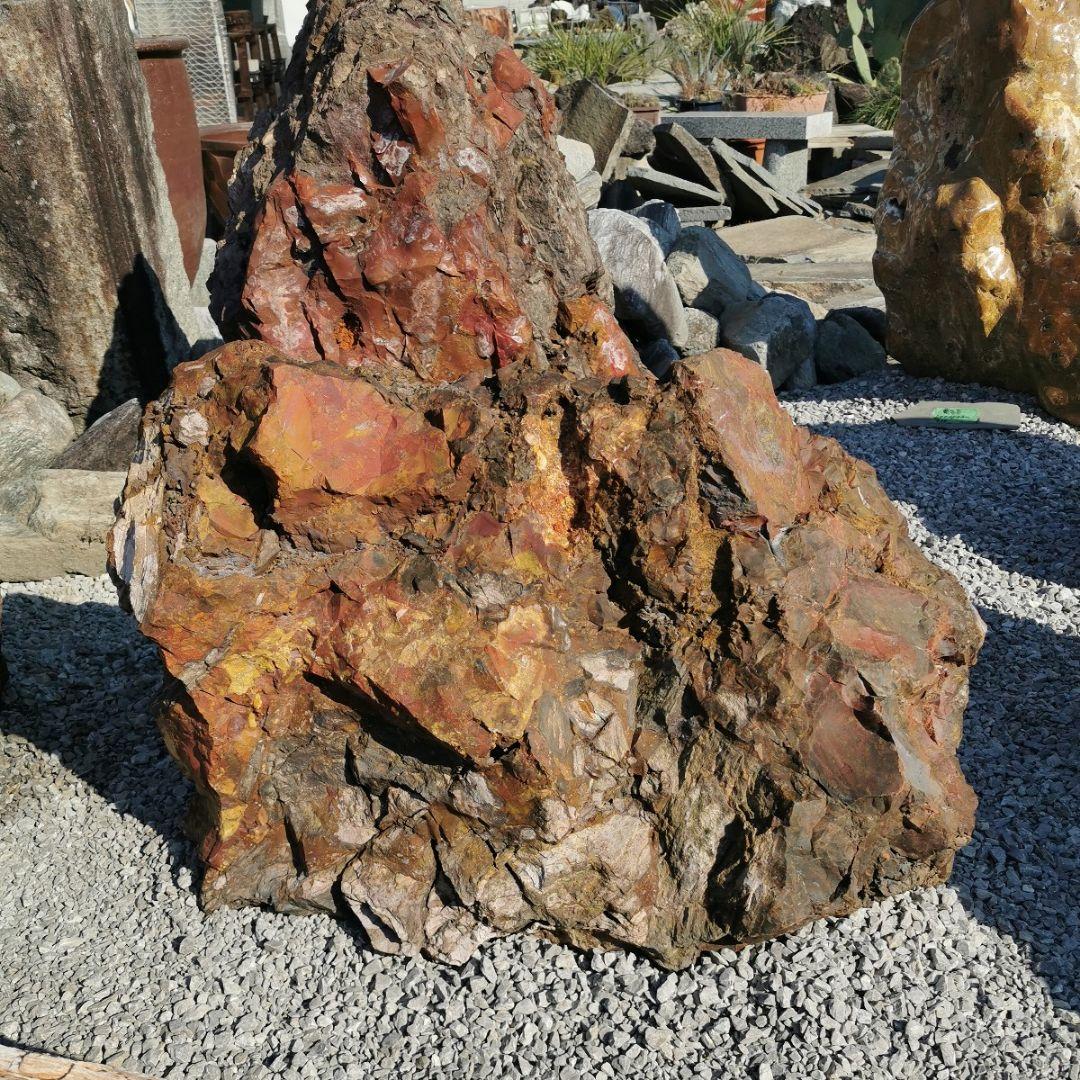 福島産　ジャスパー　186キロ　庭石　石　鑑賞石　庭　置物　オブジェ　インテリア