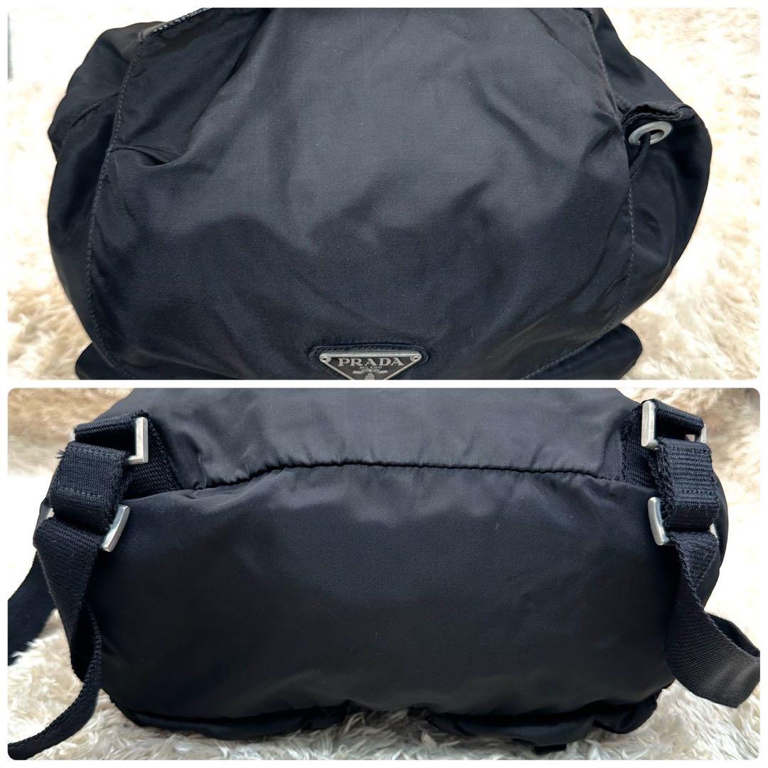 【美品】PRADA リュック ブラック ナイロン 三角ロゴ ユニセックス