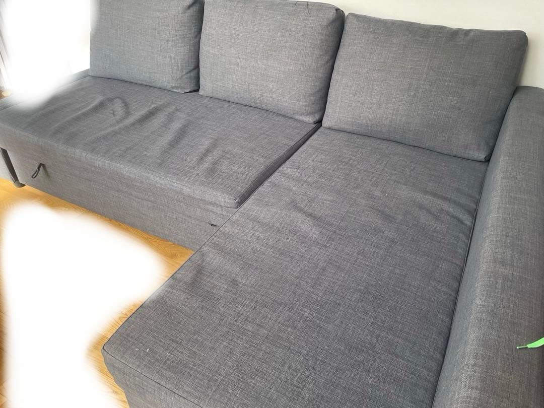 フリーヘーテン グレー IKEA ソファベッド ダブルベッド