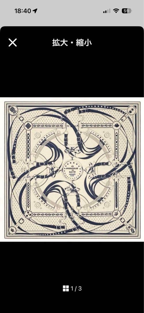 最終価格❣️HERMES カレジェアン140 朝の散歩