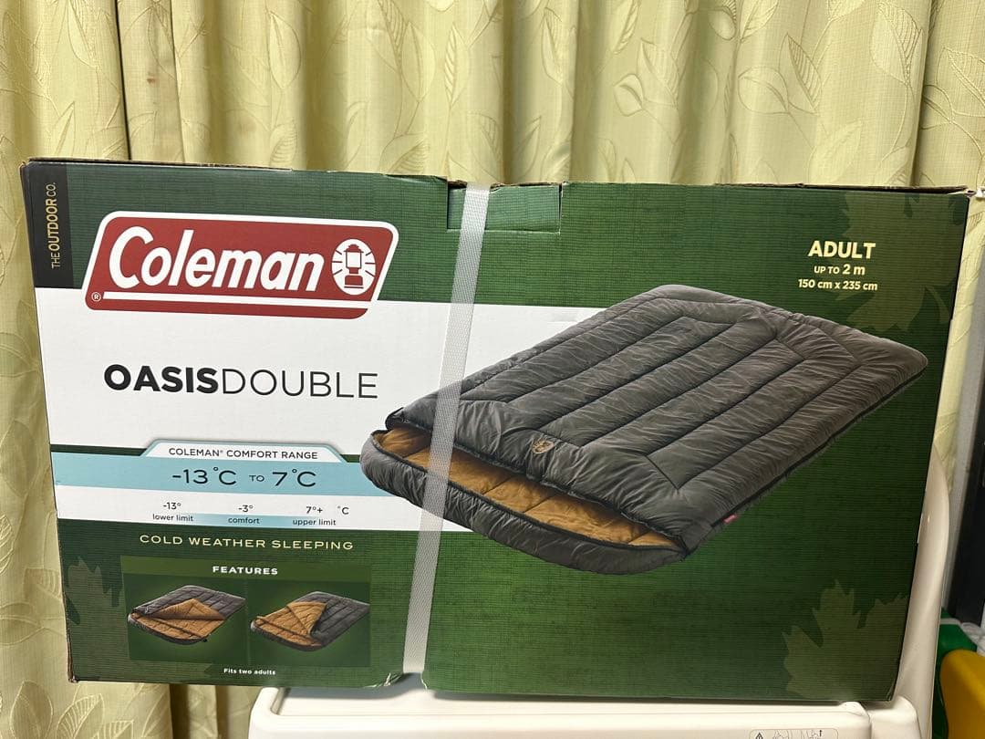 コールマン オアシス ダブル ブラウン 2人用 寝袋
