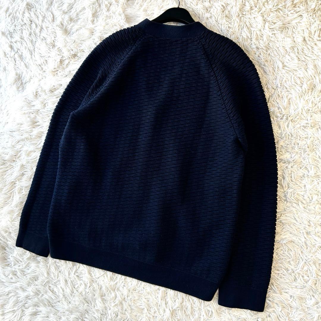 ルイヴィトン LOUIS VUITTON ニット カーディガン Vロゴ ネイビー
