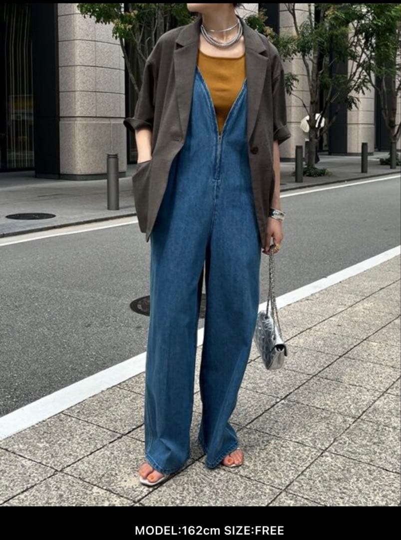 デニムサロペット フリーサイズ