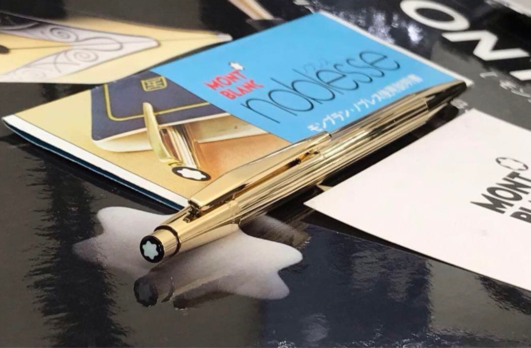 モンブラン　ボールペン★極美品！金運を呼ぶ総金張り銘品★ノブレスNo1947稀型