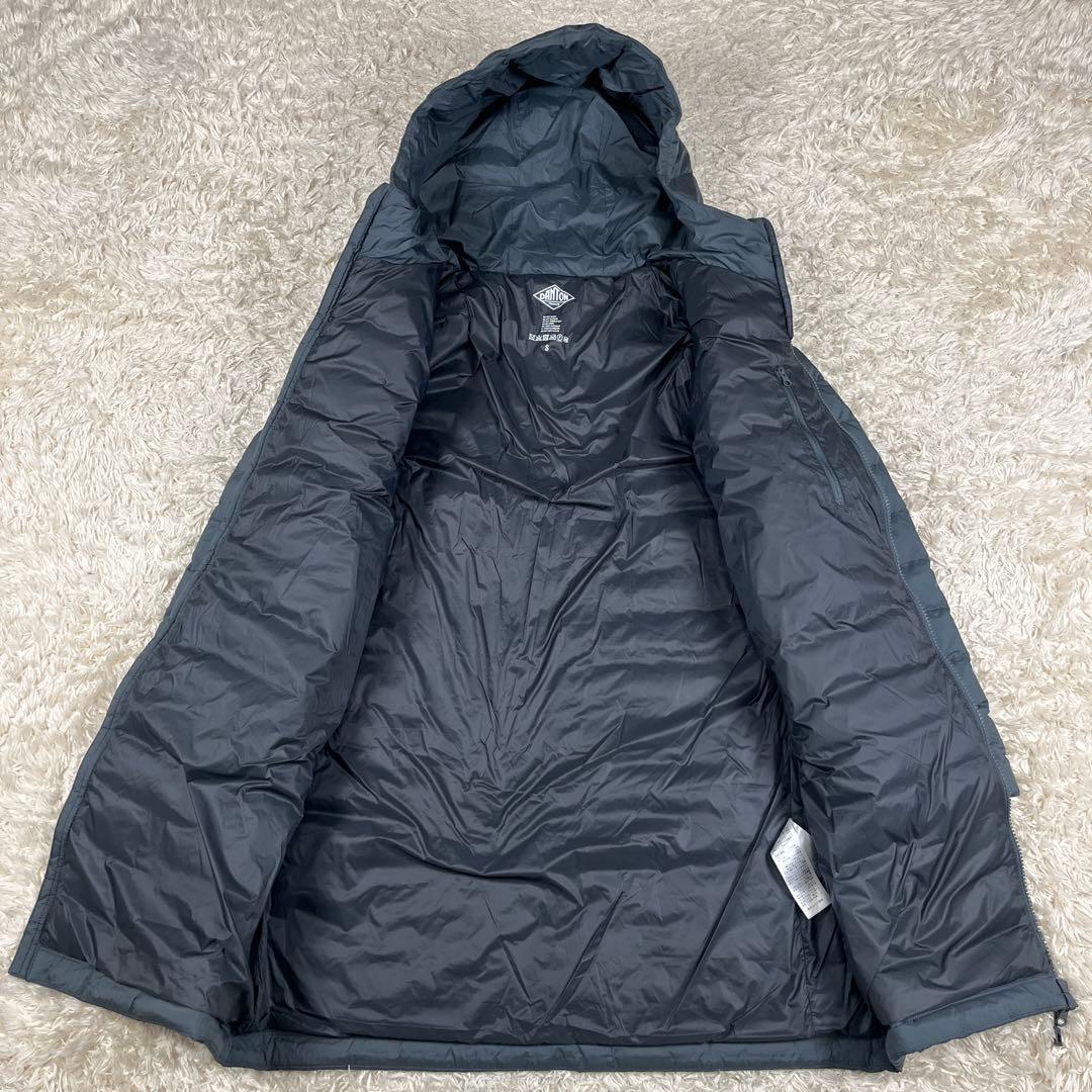 DANTON ダントン ミドルダウン フード付き コート Sサイズ グレー