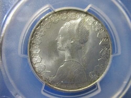 イタリア 500リラ銀貨☆1966年／未使用／PCGS MS65／アンティーク