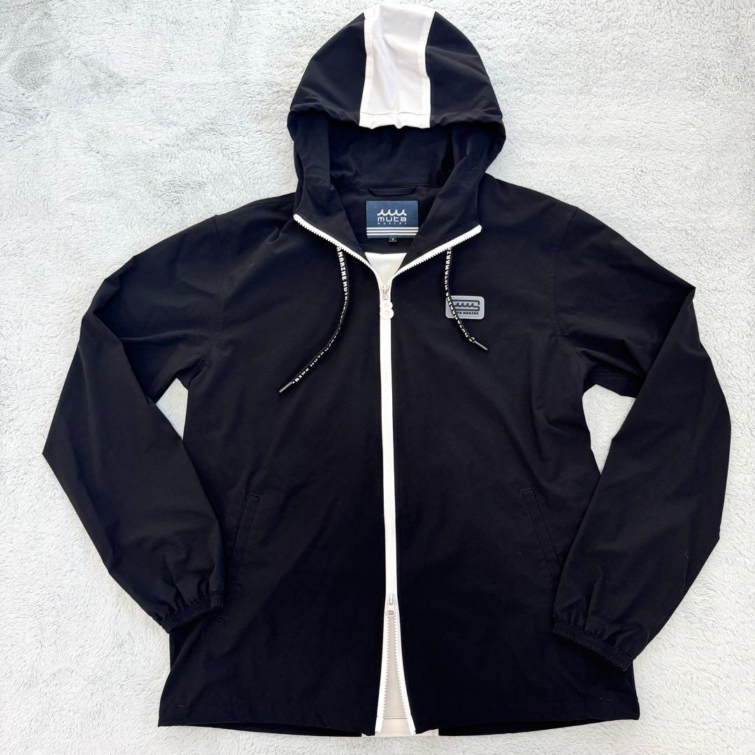 muta MARINE MOVEFIT ストレッチ ダブルジップ パーカー 黒