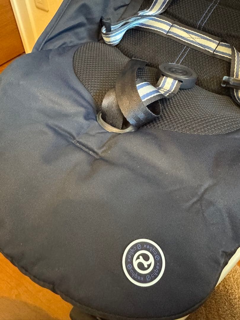 サイベックス　リベル　ネイビー 折りたたみ式ベビーカー　バンパーバー付き