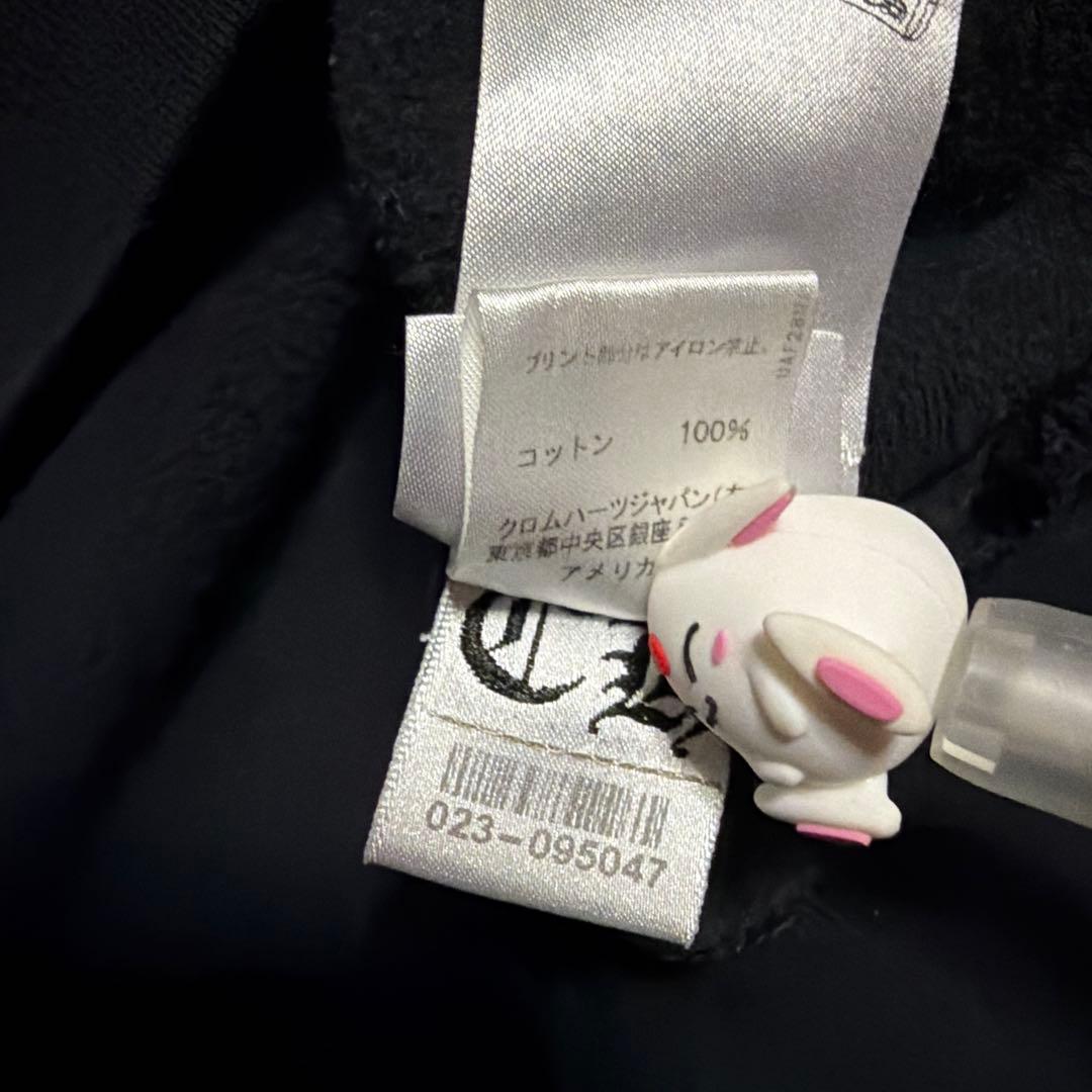CHROME HEARTS バーティカル　ロゴ　パーカー　スウェット　L クロス
