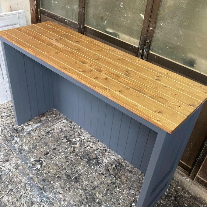 ★受注製作★グレー☆レジカウンターテーブル【1200】カントリー家具