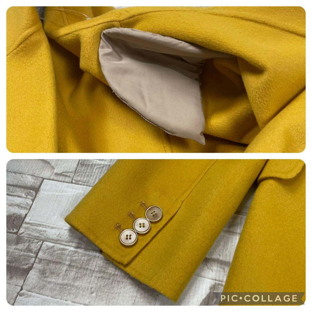 【新品・未使用】ALMA ROSA COAT★ロングコート　イエロー　42