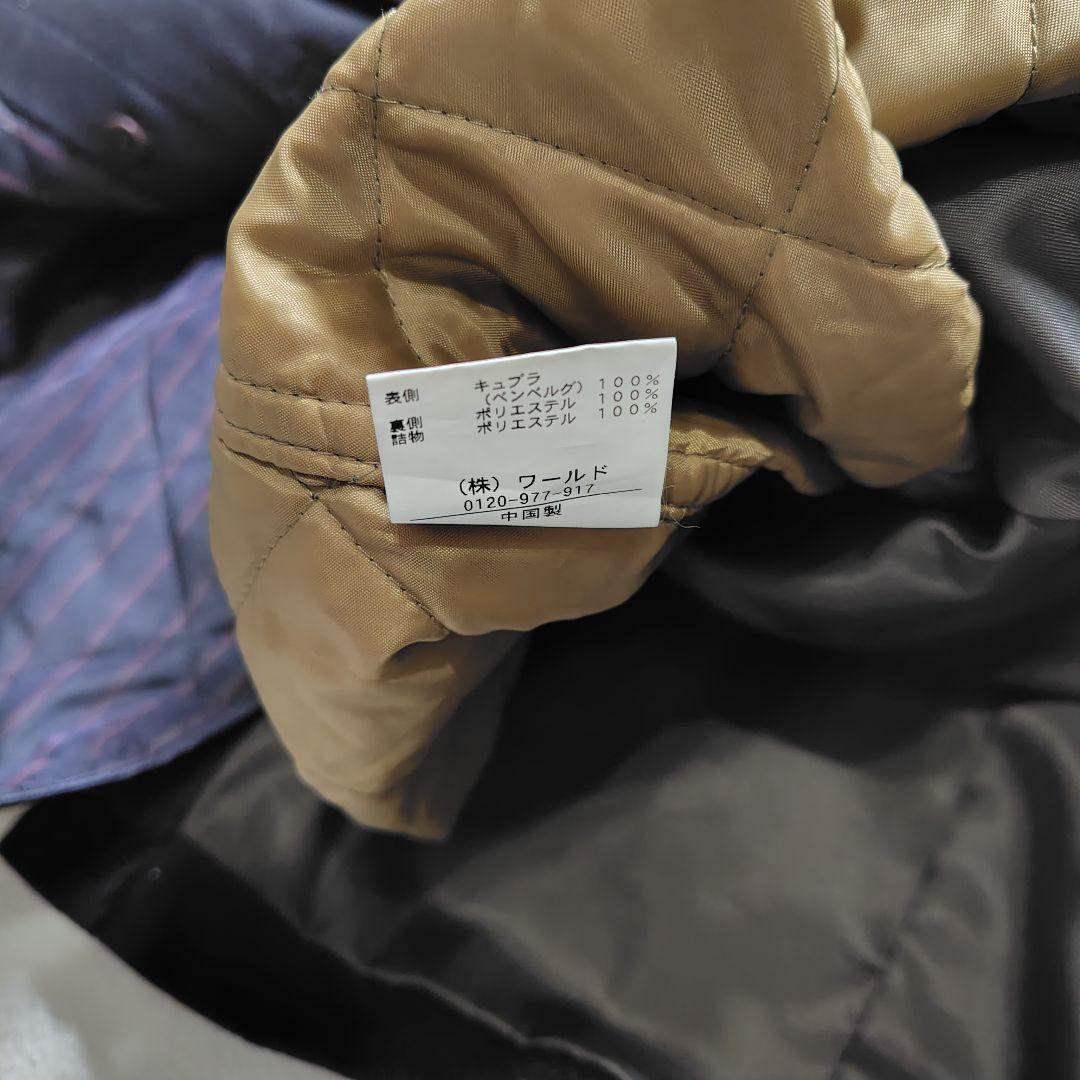 極美品　タケオキクチ　2way　ステンカラー　ライナー付き　ヘリンボーン　L