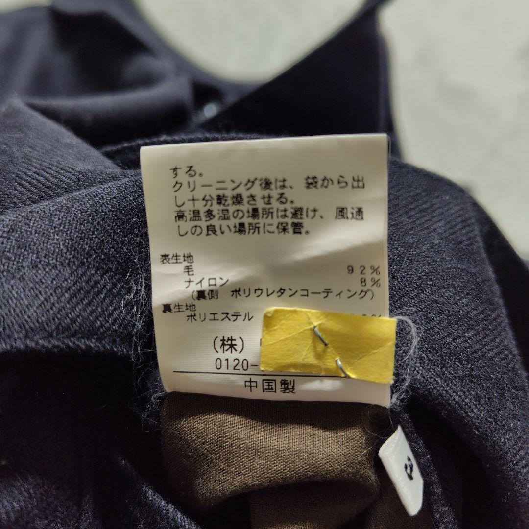 極美品　タケオキクチ　2way　ステンカラー　ライナー付き　ヘリンボーン　L