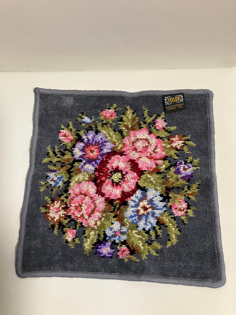 美品フェイラーＦＥILＥRボストン&トートバッグ薔薇柄とハンカチ合計2点