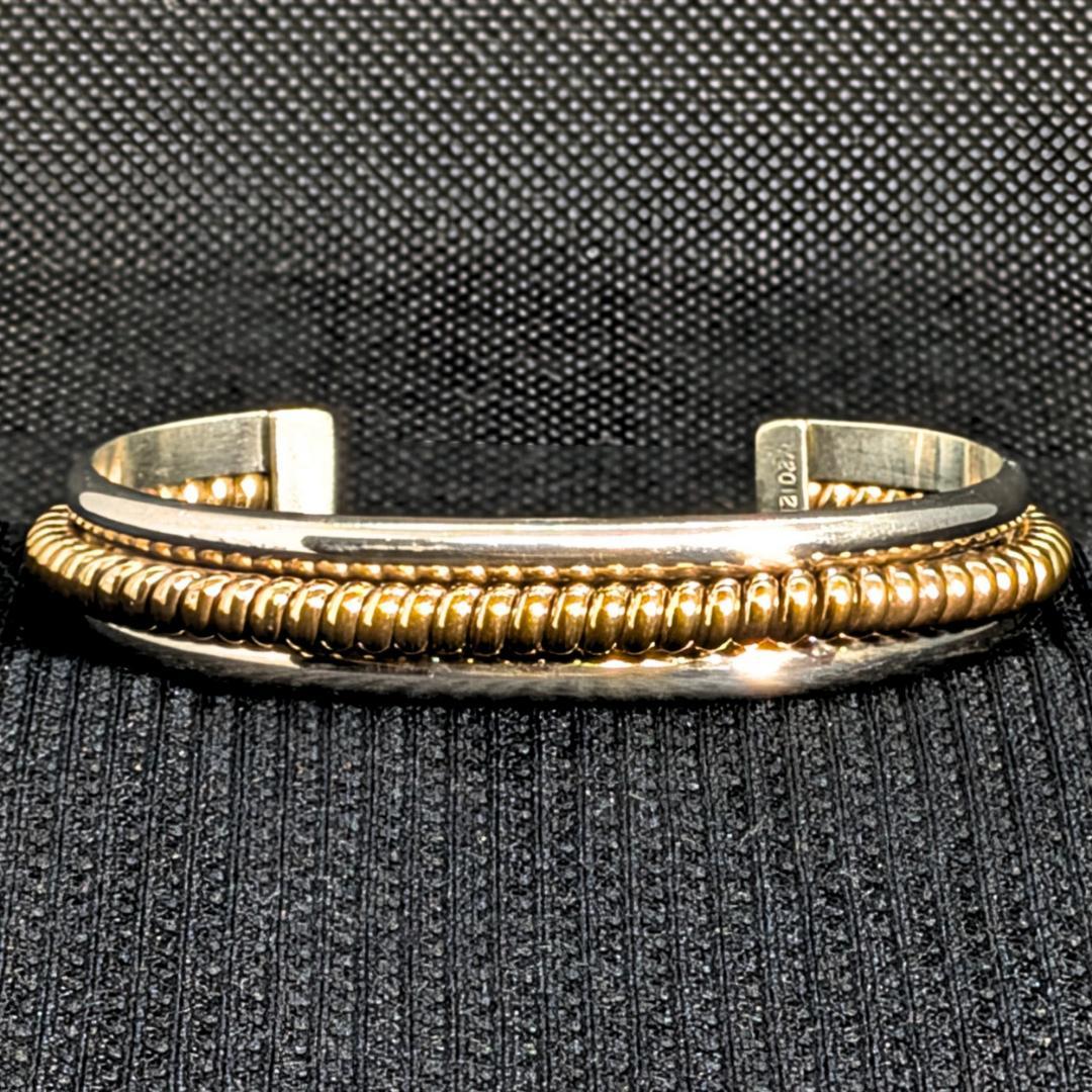 【極美品】Navajo Tahe バングル／12K GF×SV925／即日発送