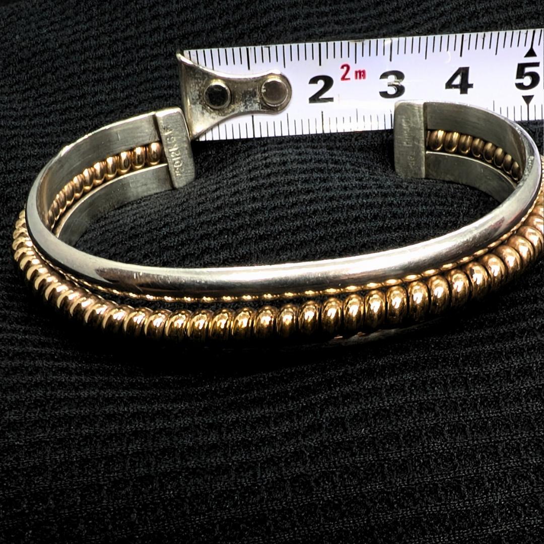 【極美品】Navajo Tahe バングル／12K GF×SV925／即日発送