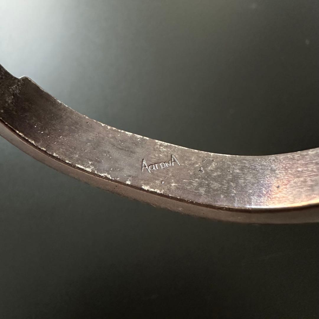 【美品】Navajo Aaron Anderson アローバングル