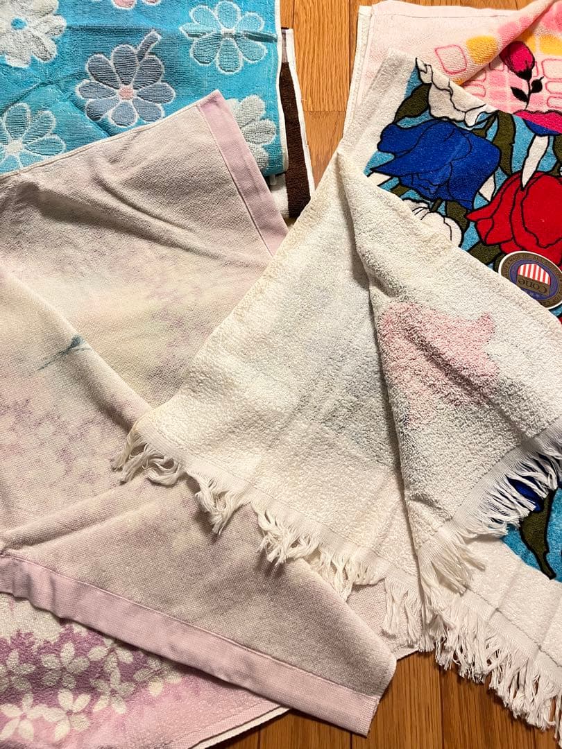 昭和レトロ　バスタオル　11箱12枚　大量　まとめ売り　レトロポップ 当時物