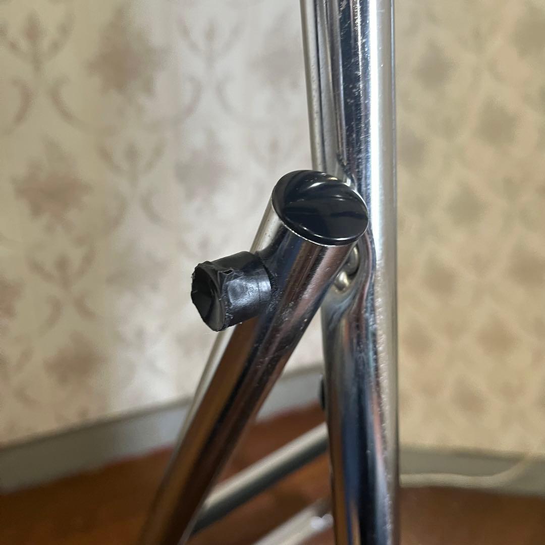 【アンティーク】アイアンフレーム スタンドミラー 全身鏡 メタル 個性派 男前