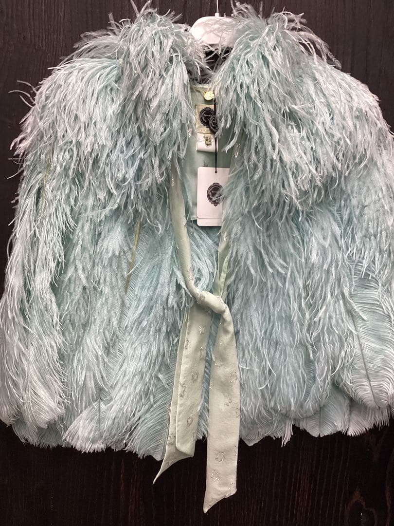 Sassyboo Sretsis ミントブルー オーストリッチ ケープ