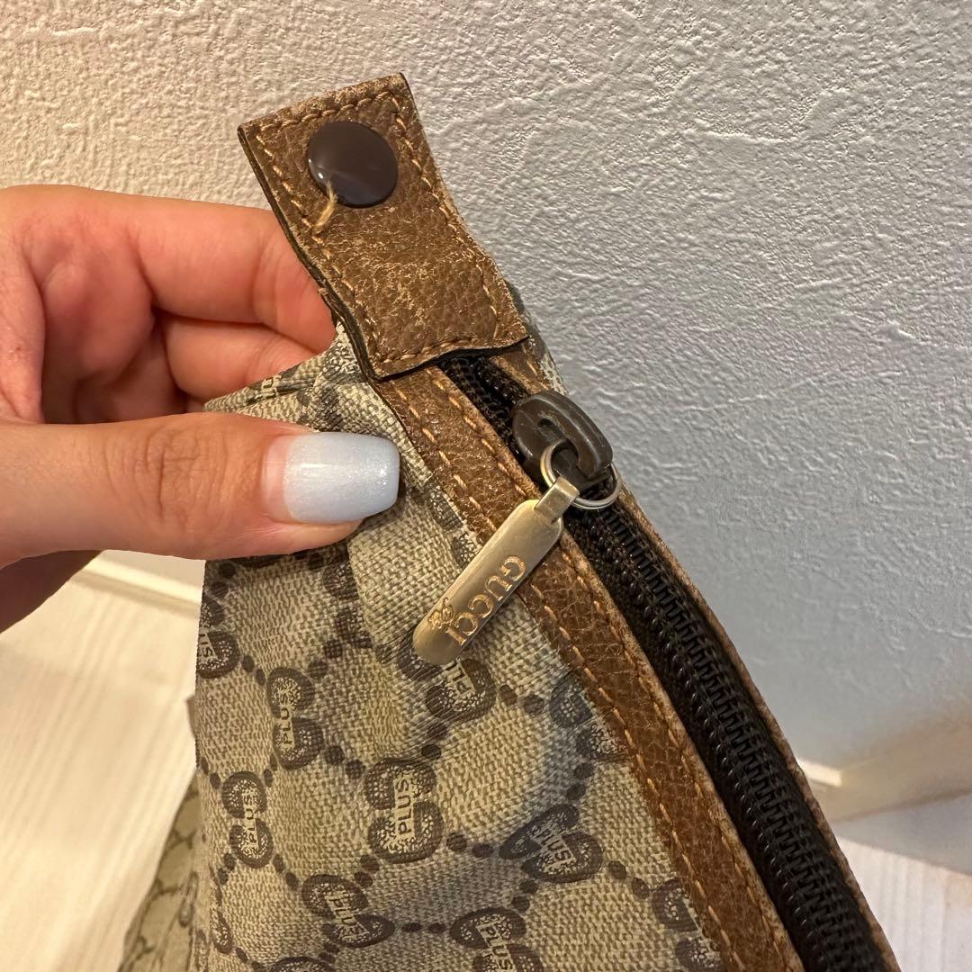 美品　グッチ GUCCI ボストンバッグ シェリーライン GG プラス PVC