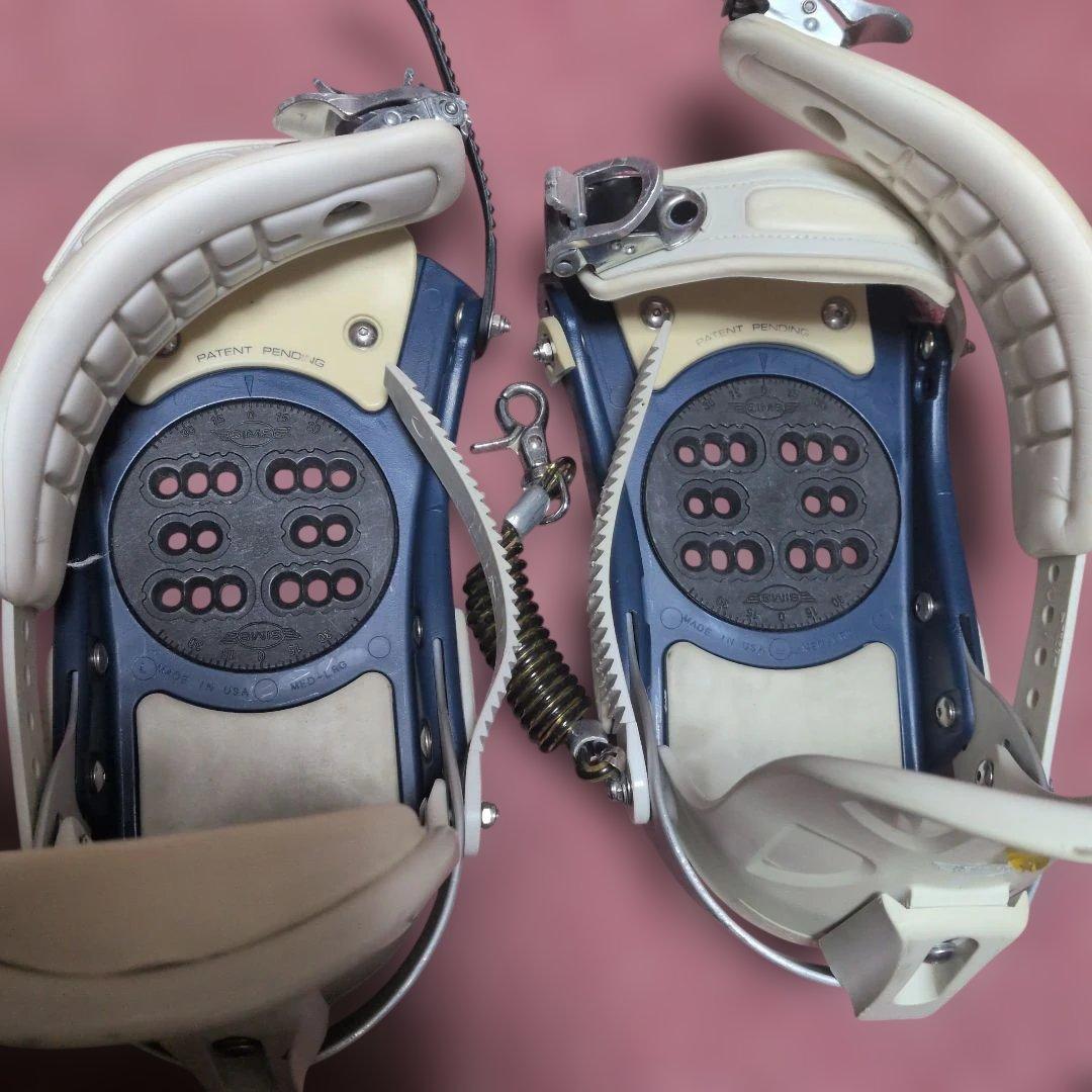 スノーボード ビンディング ホワイト/ブルー