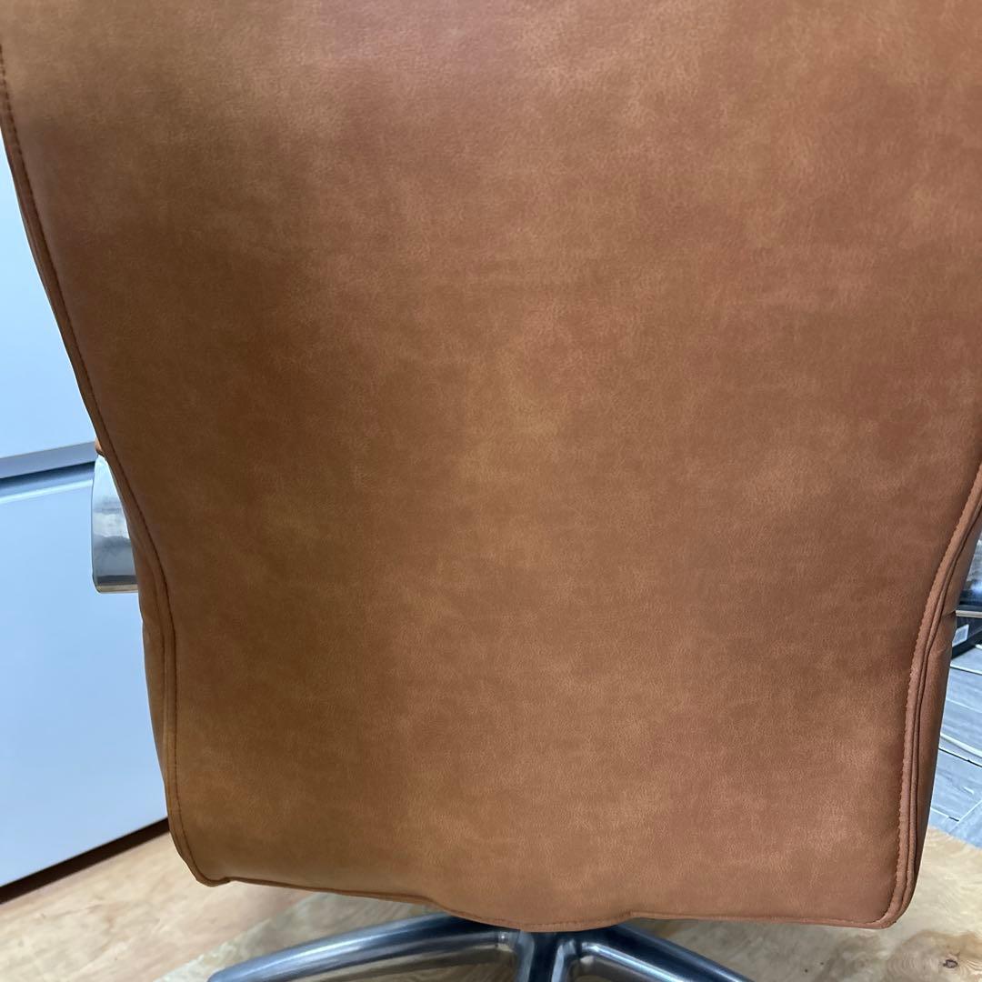 関家具　レザーポケットコイルチェア Ⅱ ハイタイプ　ライトブラウン