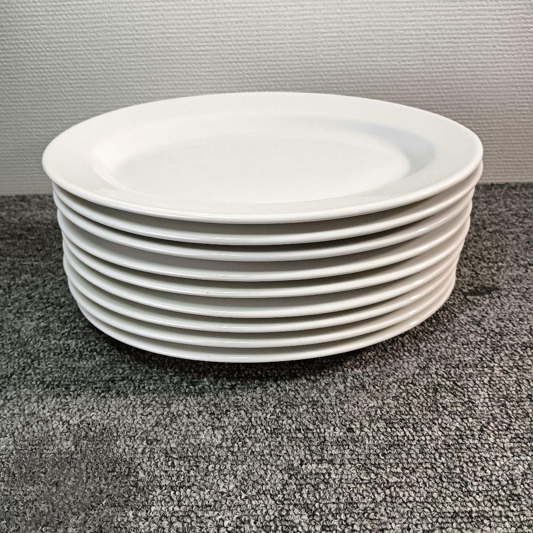 未使用 ホワイトオーバルプレート 9枚セット 倉庫保管品