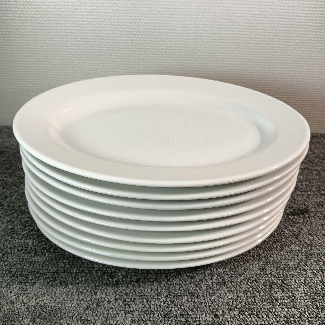 未使用 ホワイトオーバルプレート 9枚セット 倉庫保管品