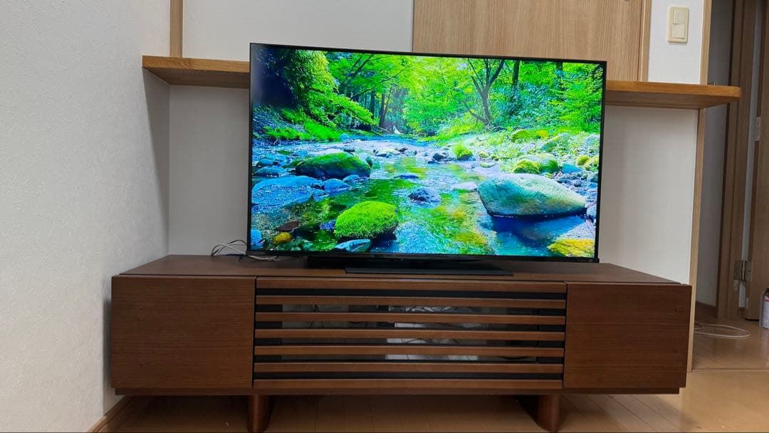 【完成品送料込】ウォールナット突板 テレビ台 幅140 サンキコーポレーション