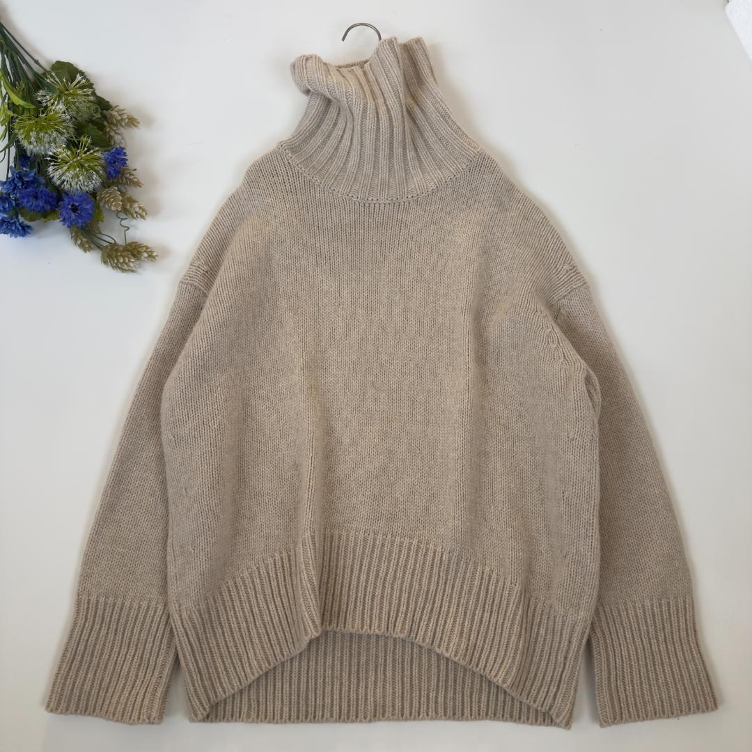 GALERIE VIE ファインウール タートルネックプルオーバー