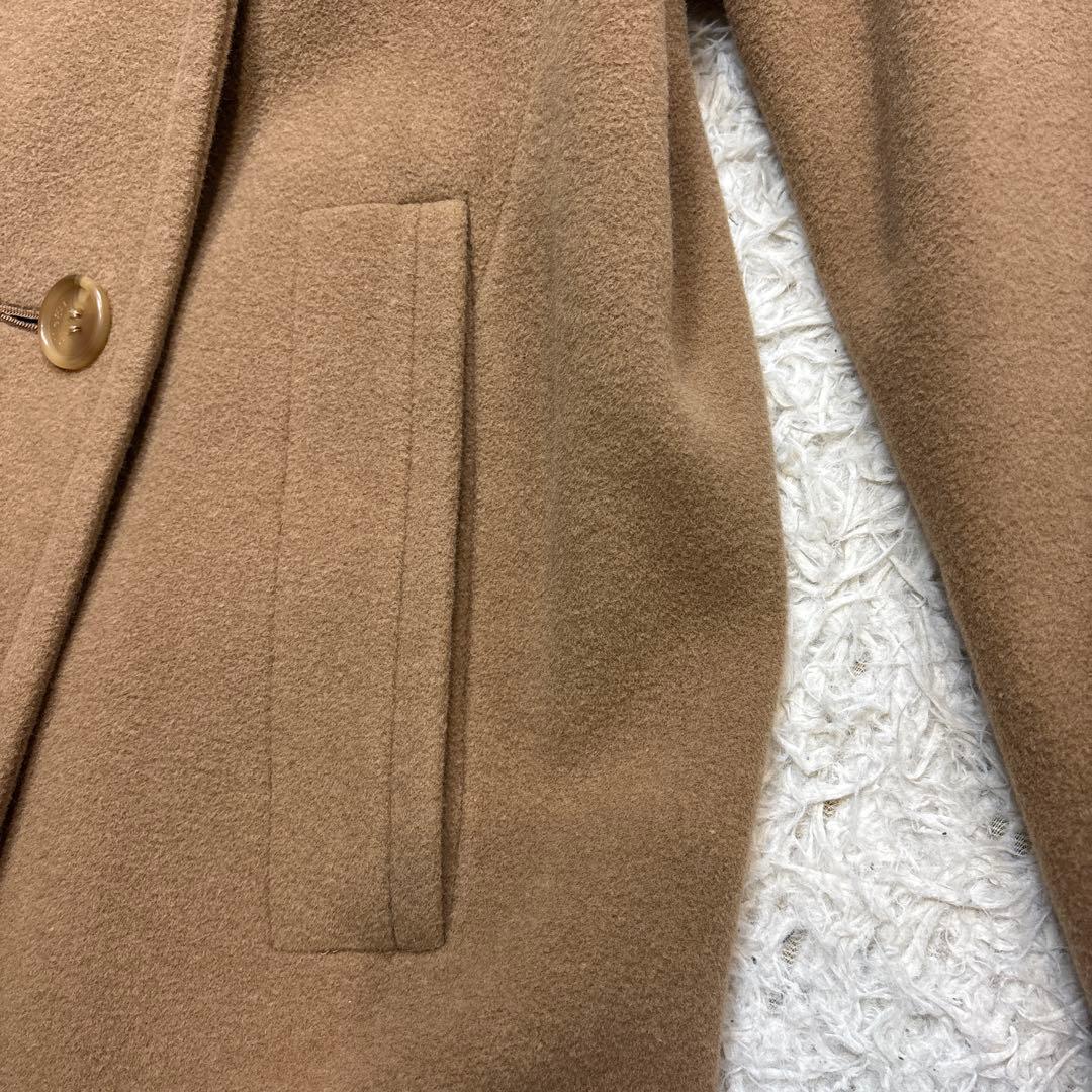 美品☆【アレグリ】イタリア　マキシ丈　ダブルフェイス　アンゴラ　キャメル　11