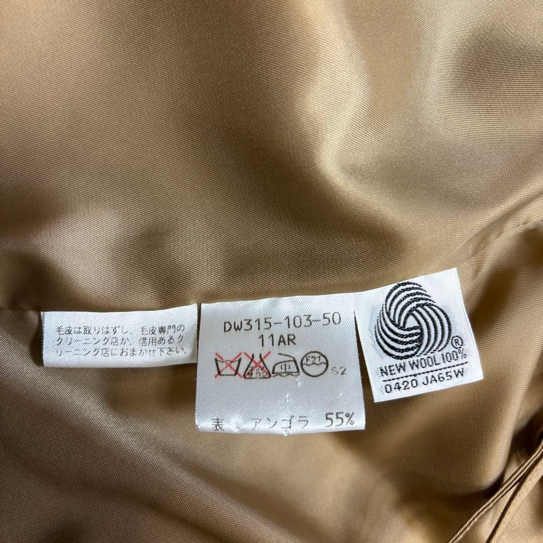 美品☆【アレグリ】イタリア　マキシ丈　ダブルフェイス　アンゴラ　キャメル　11