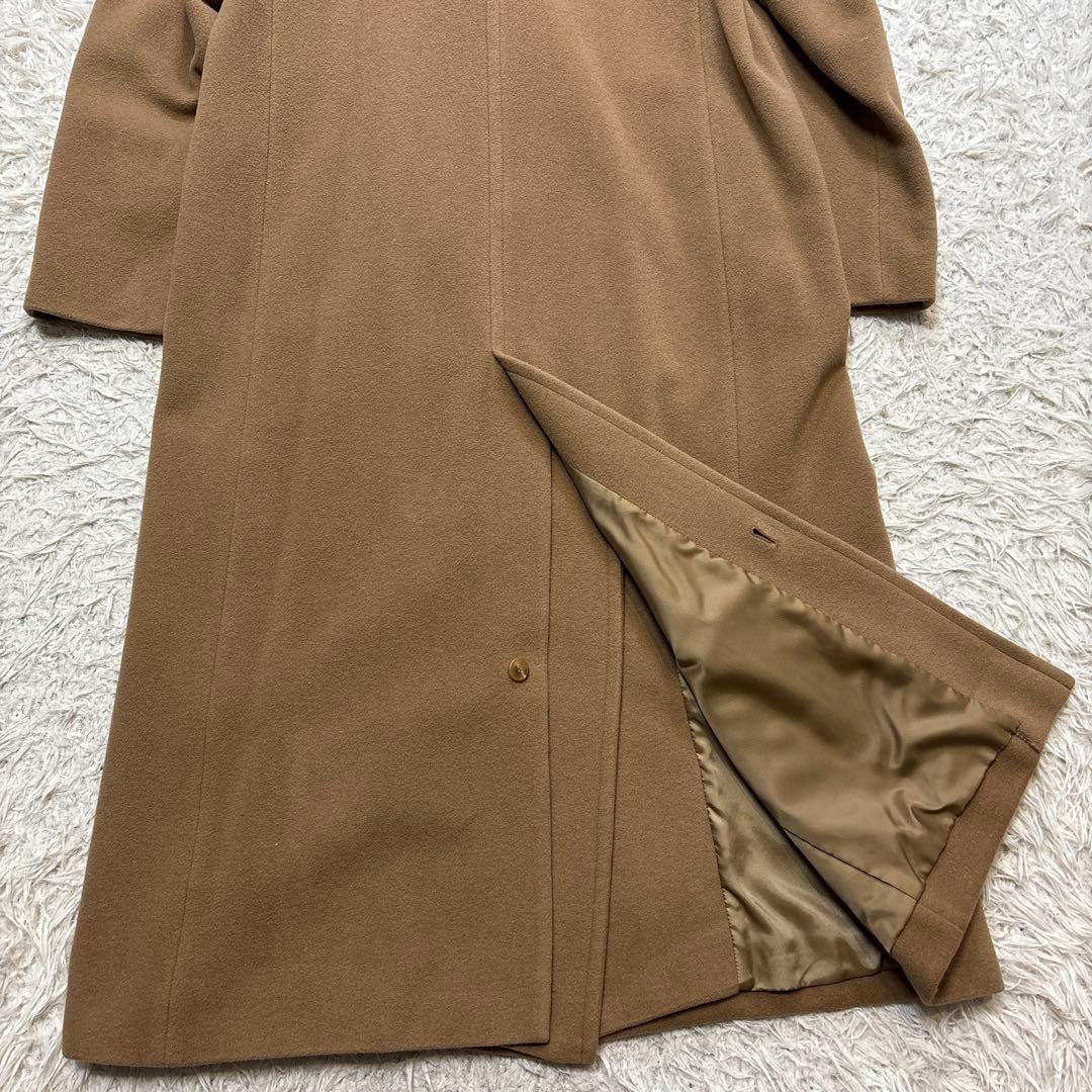 美品☆【アレグリ】イタリア　マキシ丈　ダブルフェイス　アンゴラ　キャメル　11