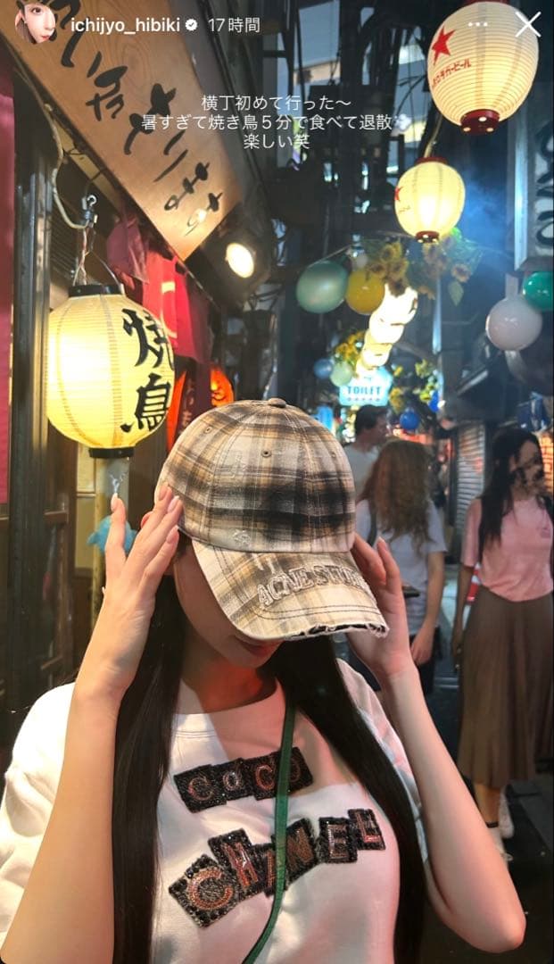 Acne Studios チェック ベースボールキャップ