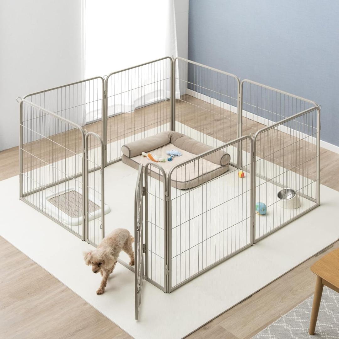 タンスのゲン ペットサークル フェンス 80cm 高さ ダブルロック