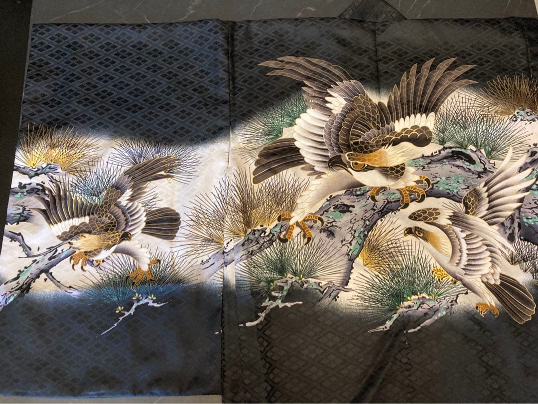 saa七五三　5歳男児着物セット　鷲