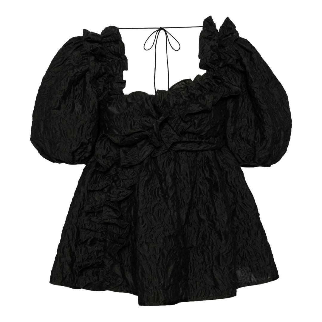 美品　cecilie bahnsen UK8 フリル　ブラウス　タグ付き