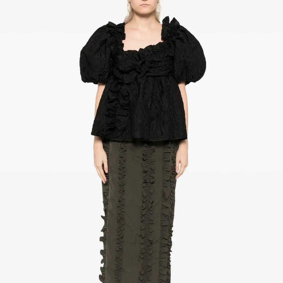 美品　cecilie bahnsen UK8 フリル　ブラウス　タグ付き