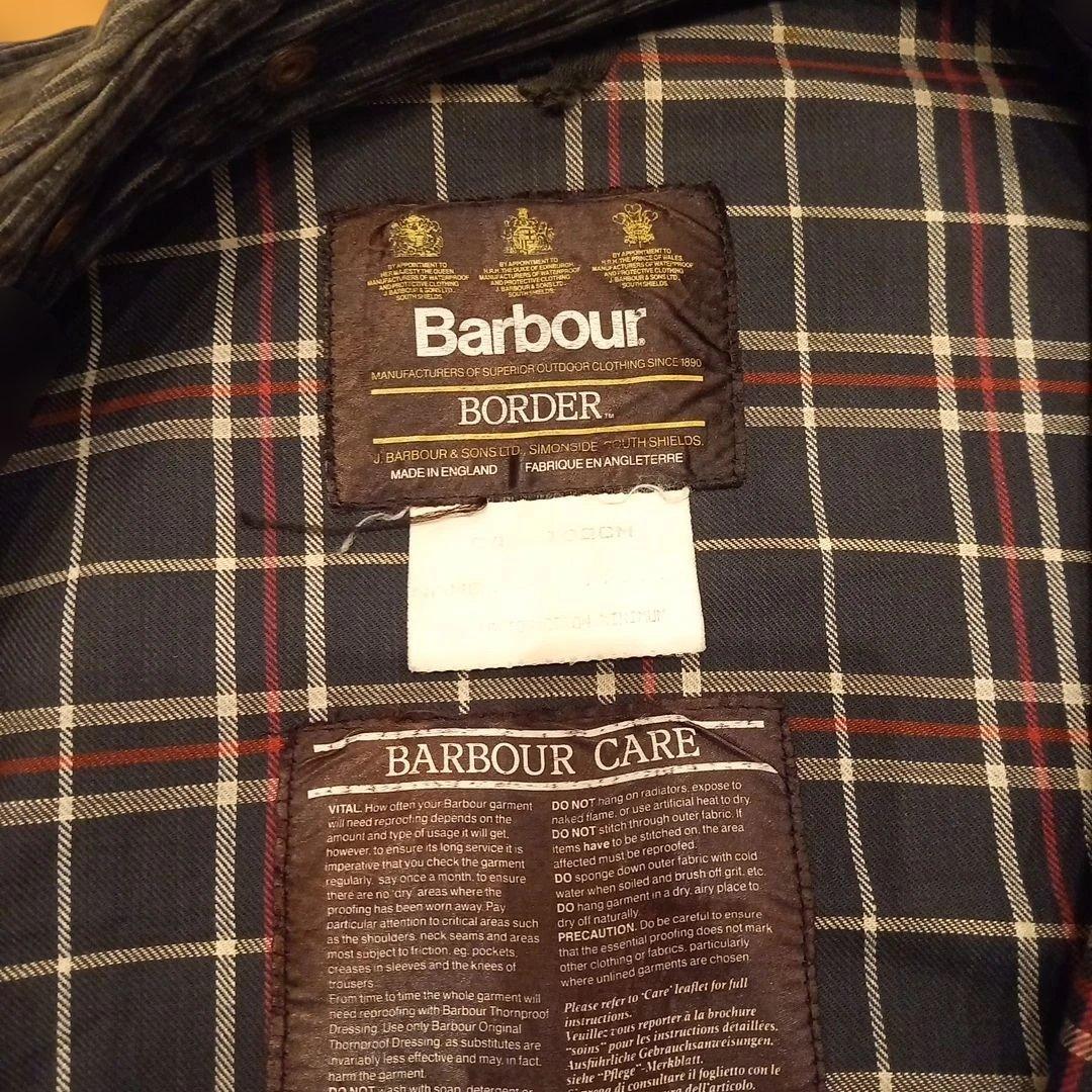 Barbour ボーダー　ブラック　C40