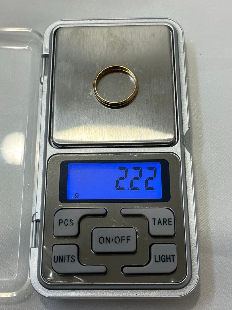 美品‼️K18リング シンプルリング❤️10号❤️18金　ゴールド　刻印有