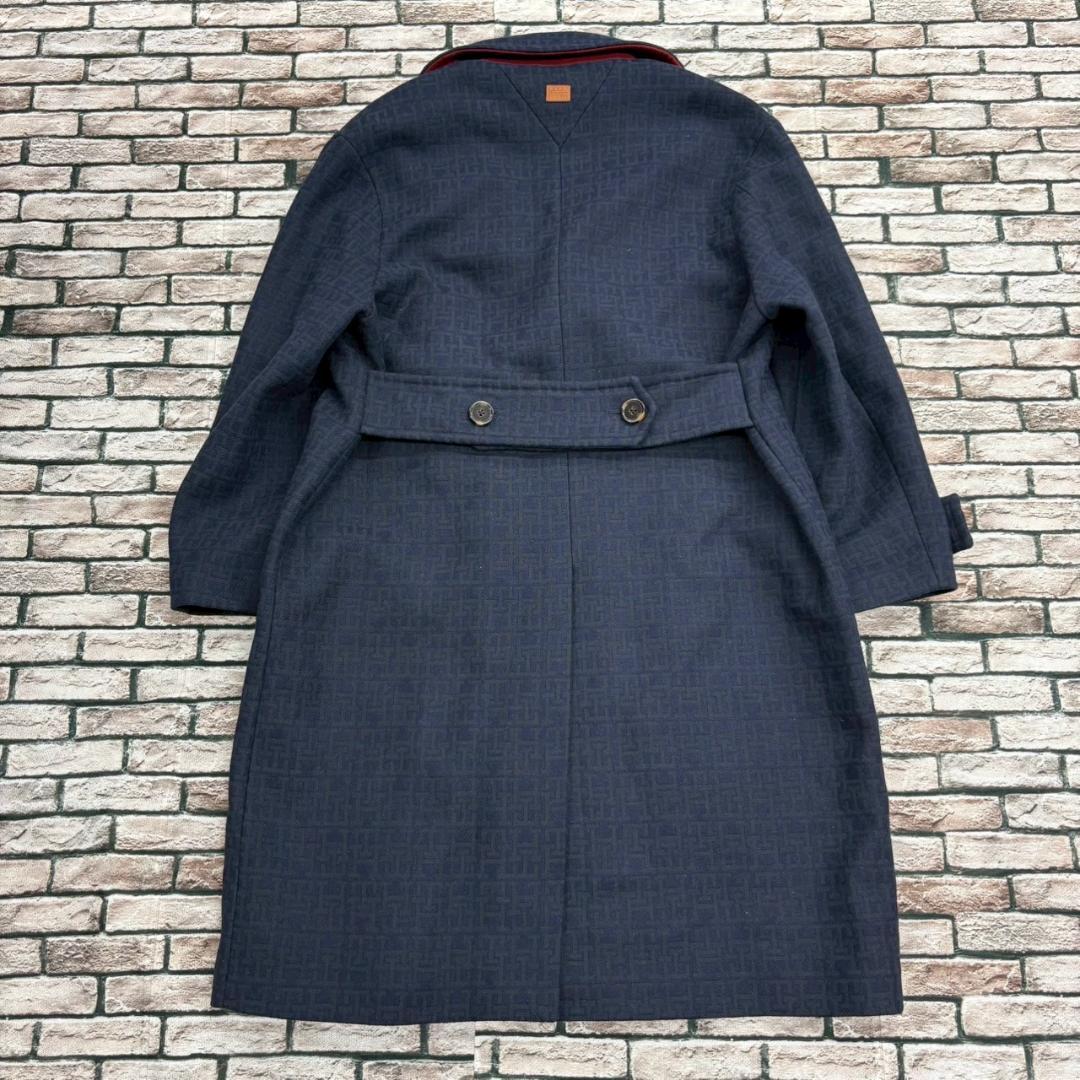 トミーヒルフィガー×ペンドルトン☆モノグラム総柄カラーストライプダブルコート