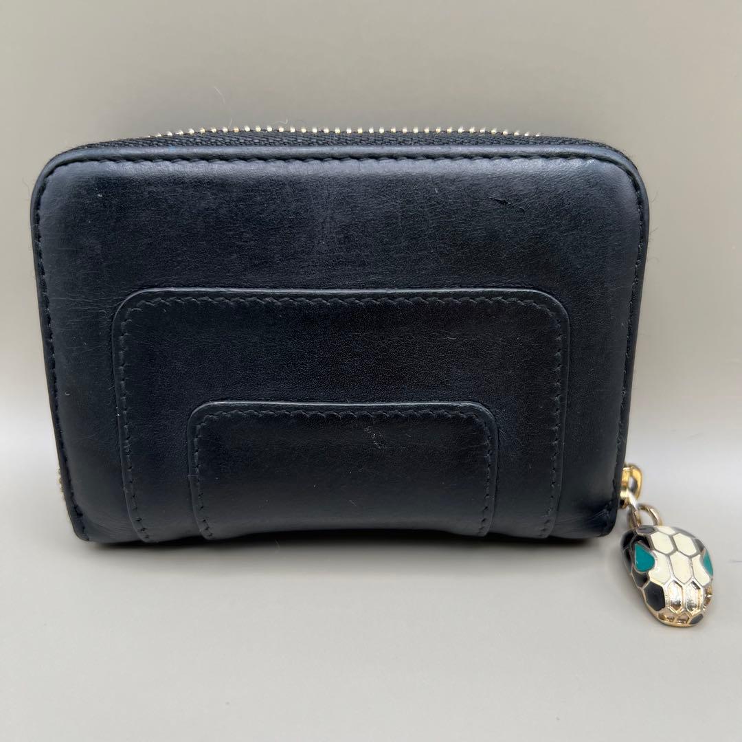 【美品】ブルガリ　小銭入れ　ケース　セルペンティ　蛇　アニマル　バイカラー