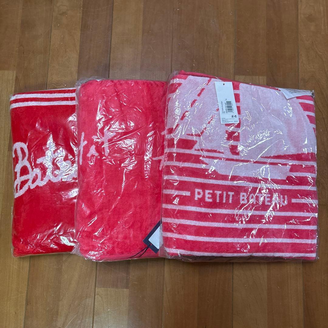 プチバトー ビーチタオル3枚セット　ノベルティ