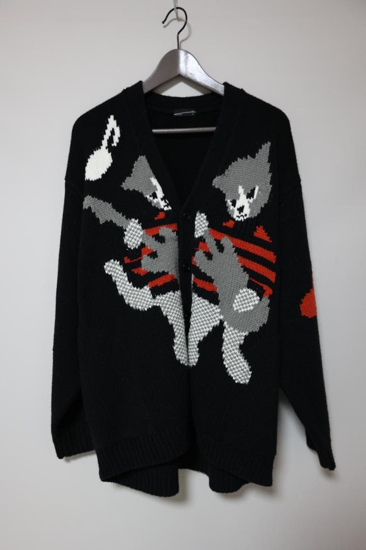 未使用美品LAD MUSICIAN 2023AWギターキャット柄カーディガン
