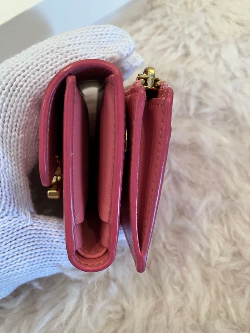 CELINE ピンク 三つ折り財布