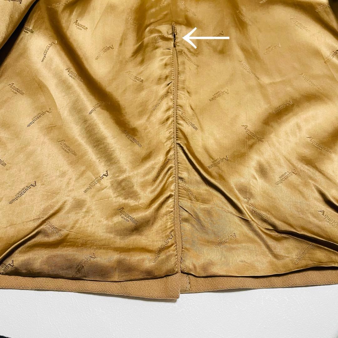 Aquascutum 英国製 ウールコート比翼 ステンカラー アクアスキュータム